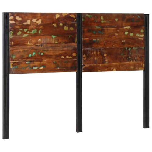 Qnhdfrt Kopfteil 140 cm Altholz Massivholz und Eisen Modernes freistehendes Bettkopfteil mit Rückenlehne für 140 cm breite Matratzen Recyceltes Möbelstück mit einzigartiger Maserung für Schlafzimmer Qnhdfrt Kopfteil 140 cm Altholz Massivholz und Eisen Modernes freistehendes Bettkopfteil mit Rückenlehne für 140 cm breite Matratzen Recyceltes Möbelstück mit einzigartiger Maserung für Schlafzimmer von Qnhdfrt