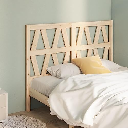 Qnhdfrt Kopfteil 141x100 cm Massiv Kiefer Lattendesign Modernes Natürliches Bett Rückenlehne Kopfenden für Schlafzimmer Jugendzimmer Gästezimmer von Qnhdfrt