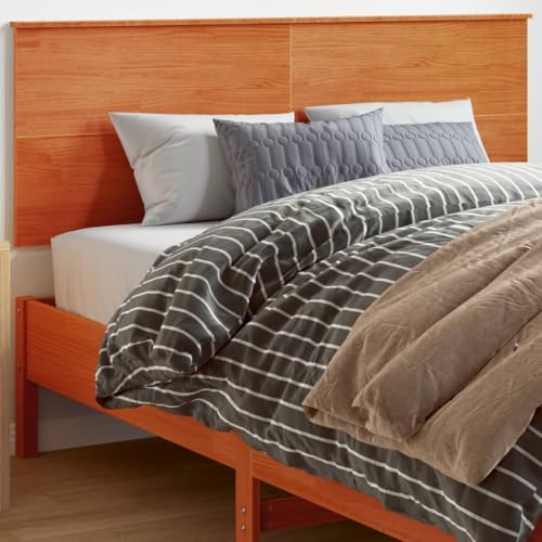 Qnhdfrt Kopfteil 160 cm Wachsbraun Massivholz Kiefer, Robuste Bettrückwand mit Rückenlehne fürs Bequeme Lesen, Modernes Design passt zu 160 cm Matratzen, Eckige Form für Schlafzimmer Qnhdfrt Kopfteil 160 cm Wachsbraun Massivholz Kiefer, Robuste Bettrückwand mit Rückenlehne fürs Bequeme Lesen, Modernes Design passt zu 160 cm Matratzen, Eckige Form für Schlafzimmer von Qnhdfrt