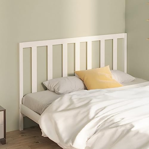 Qnhdfrt Kopfteil 166 x 100 cm Weiß Massiv Kiefer Modernes Design für Boxspringbett und Lattenrost Schlafzimmer von Qnhdfrt