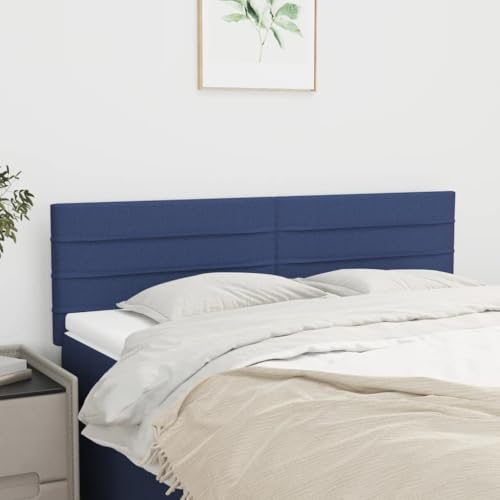 Qnhdfrt Kopfteil 2 Stück Blau 72x5x78/88 cm Stoff Holz Höhenverstellbar Modernes Design für Schlafzimmer und Gästezimmer Qnhdfrt Kopfteil 2 Stück Blau 72x5x78/88 cm Stoff Holz Höhenverstellbar Modernes Design für Schlafzimmer und Gästezimmer von Qnhdfrt