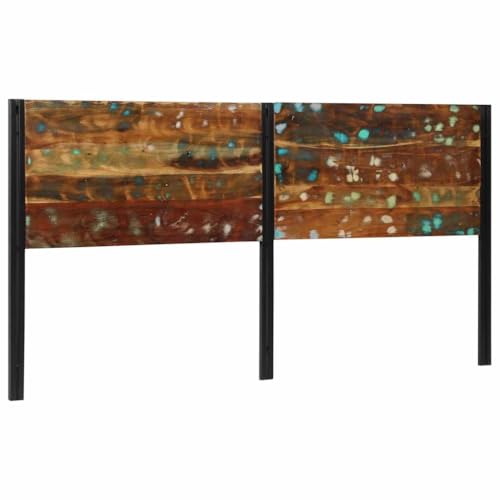 Qnhdfrt Kopfteil 200 cm Altholz Massivholz Eisenrahmen Modernes Design Freistehend für 200 cm breite Matratzen, Recyceltes Teak Mangoholz, Stabile Rückenlehne fürs Schlafzimmer Qnhdfrt Kopfteil 200 cm Altholz Massivholz Eisenrahmen Modernes Design Freistehend für 200 cm breite Matratzen, Recyceltes Teak Mangoholz, Stabile Rückenlehne fürs Schlafzimmer von Qnhdfrt