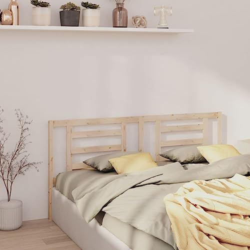 Qnhdfrt Kopfteil 206x100 cm Massivholz Kiefer unbehandelt Modernes Lattendesign als Bequeme Rückenlehne und Stilvoller Blickfang für Doppelbett und Gästezimmer von Qnhdfrt