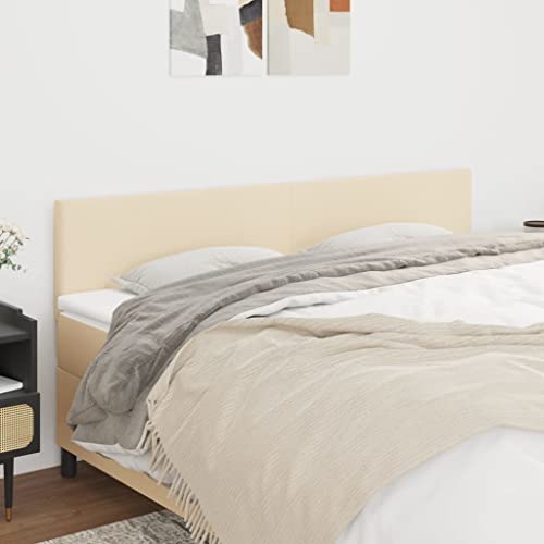 Qnhdfrt Kopfteil 2er Set Creme 90x78/88 cm Höhenverstellbares Bett Kopfteil aus Polyester & Massivholz Modernes Design Bequeme Rückenlehne für Schlafzimmer von Qnhdfrt
