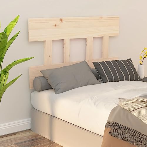 Qnhdfrt Kopfteil 93,5 x 81 cm Massivholz Kiefer unbehandelt Rustikales Design Robuste Rückenlehne und Bequemes Lesekissen Effekt für Schlaf und Gästezimmer geeignet von Qnhdfrt