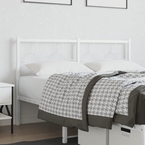 Qnhdfrt Kopfteil Bett 135 cm Breit aus Pulverbeschichtetem Stahl Modernes Weißes Headboard für Bettgestell Mit Robuster Rückenlehne Bequemes Lesen & Fernsehen im Schlafzimmer Qnhdfrt Kopfteil Bett 135 cm Breit aus Pulverbeschichtetem Stahl Modernes Weißes Headboard für Bettgestell Mit Robuster Rückenlehne Bequemes Lesen & Fernsehen im Schlafzimmer von Qnhdfrt