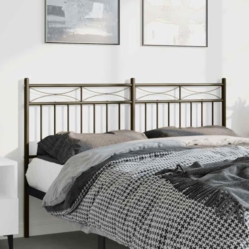Qnhdfrt Kopfteil Bett 142 x 3 x 91 cm Schwarzes Metall Rückenlehne für 135 cm breite Betten Modernes Design Robuste Stahlrahmen Langlebige Wandverkleidung für Schlafzimmer & Gästezimmer Qnhdfrt Kopfteil Bett 142 x 3 x 91 cm Schwarzes Metall Rückenlehne für 135 cm breite Betten Modernes Design Robuste Stahlrahmen Langlebige Wandverkleidung für Schlafzimmer & Gästezimmer von Qnhdfrt