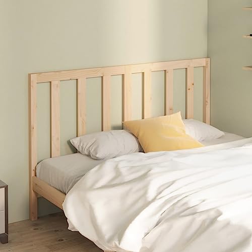 Qnhdfrt Kopfteil Bett 146x100 cm Massiv Kiefer unbehandelt Modernes Design Natürliche Aststruktur Stabile Rückenlehne für Boxspring & Polsterbetten Schlafzimmer von Qnhdfrt