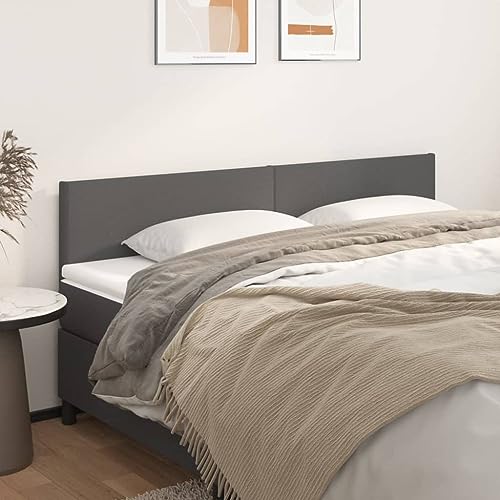 Qnhdfrt Kopfteil Bett 2er Set 90x78/88 cm Grau Kunstleder Höhenverstellbar Modernes Design Robustes Lärchenholz Bequeme Rückenlehne für Schlafzimmer Wohnung Qnhdfrt Kopfteil Bett 2er Set 90x78/88 cm Grau Kunstleder Höhenverstellbar Modernes Design Robustes Lärchenholz Bequeme Rückenlehne für Schlafzimmer Wohnung von Qnhdfrt