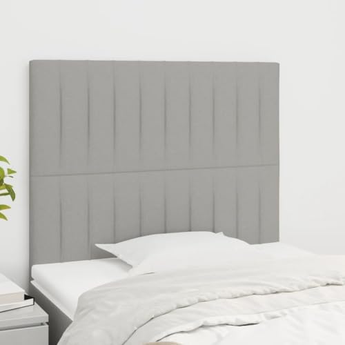 Qnhdfrt Kopfteil Bett 2er Set Hellgrau 100x5x78 88 cm Höhenverstellbar aus Robustem Stoff und Massiver Lärche Modernes Headboard for Bedroom Qnhdfrt Kopfteil Bett 2er Set Hellgrau 100x5x78 88 cm Höhenverstellbar aus Robustem Stoff und Massiver Lärche Modernes Headboard for Bedroom von Qnhdfrt