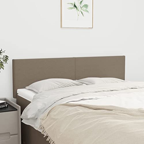 Qnhdfrt Kopfteil Bett 2er Set Taupe 72x5x78/88 cm Höhenverstellbar Stoff Lärchenholz Modernes Design Robust und Bequem für Schlafzimmer und Gästezimmer Qnhdfrt Kopfteil Bett 2er Set Taupe 72x5x78/88 cm Höhenverstellbar Stoff Lärchenholz Modernes Design Robust und Bequem für Schlafzimmer und Gästezimmer von Qnhdfrt