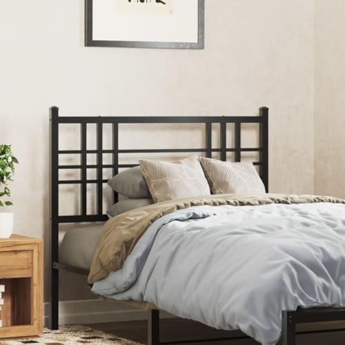 Qnhdfrt Kopfteil Bett 90 cm Metall Schwarz Modernes Design Robuste Stahlkonstruktion für 90 cm breite Matratzen Langlebig Rückenlehne Schlafzimmer Qnhdfrt Kopfteil Bett 90 cm Metall Schwarz Modernes Design Robuste Stahlkonstruktion für 90 cm breite Matratzen Langlebig Rückenlehne Schlafzimmer von Qnhdfrt