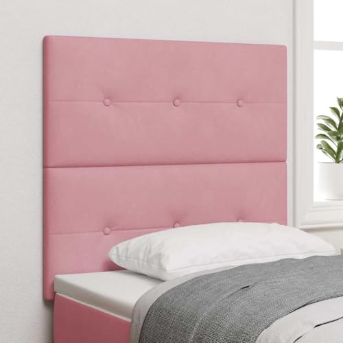 Qnhdfrt Kopfteil Bett 90 cm Rosa Samt Modernes Design Robuste Kiefernholzstruktur Bequeme Rückenlehne für Schlafzimmer Gästezimmer und Jugendzimmer Qnhdfrt Kopfteil Bett 90 cm Rosa Samt Modernes Design Robuste Kiefernholzstruktur Bequeme Rückenlehne für Schlafzimmer Gästezimmer und Jugendzimmer von Qnhdfrt