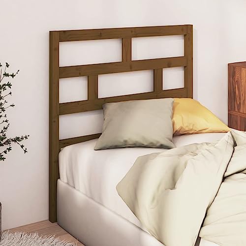 Qnhdfrt Kopfteil Bett Honigbraun 81x100 cm aus Massivholz Kiefer Modernes Design Robuste Rückenlehne für Schlafzimmer und Gästezimmer von Qnhdfrt