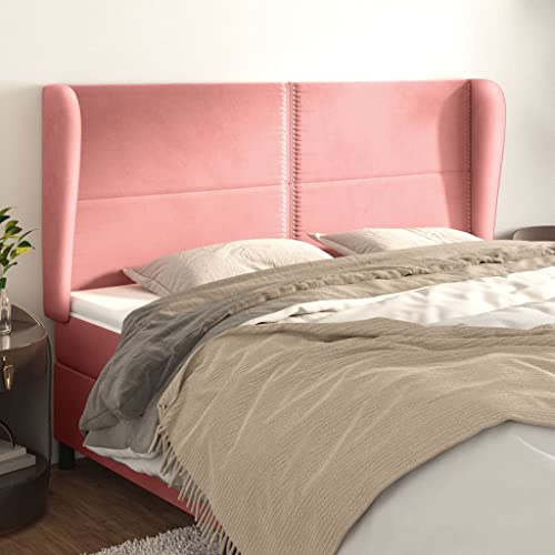 Qnhdfrt Kopfteil Bett Rosa 183x118 cm Samt mit Höhenverstellbarem Holzrahmen Bequeme Rückenlehne fürs Schlafzimmer Bedroom Qnhdfrt Kopfteil Bett Rosa 183x118 cm Samt mit Höhenverstellbarem Holzrahmen Bequeme Rückenlehne fürs Schlafzimmer Bedroom von Qnhdfrt