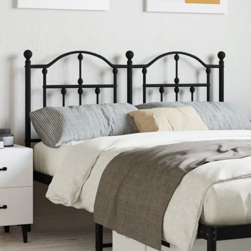 Qnhdfrt Kopfteil Bett Schwarz 125 x 97 cm aus Stahl Modernes Design Robuste Metallkonstruktion Rückenlehne für 120 cm Matratzen Schlafzimmer Qnhdfrt Kopfteil Bett Schwarz 125 x 97 cm aus Stahl Modernes Design Robuste Metallkonstruktion Rückenlehne für 120 cm Matratzen Schlafzimmer von Qnhdfrt