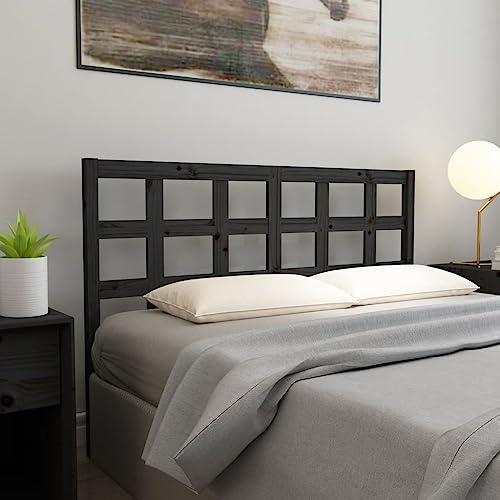Qnhdfrt Kopfteil Bett Schwarz 165,5x4x100 cm Massivholz Kiefer Modernes Design Robuste Rückenlehne Freistehend für Schlafzimmer Gästezimmer und Jugendzimmer Qnhdfrt Kopfteil Bett Schwarz 165,5x4x100 cm Massivholz Kiefer Modernes Design Robuste Rückenlehne Freistehend für Schlafzimmer Gästezimmer und Jugendzimmer von Qnhdfrt