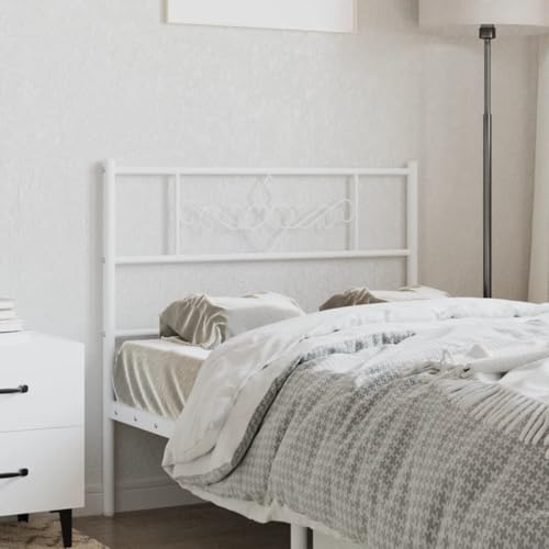 Qnhdfrt Kopfteil Bett Weiß 80 cm Höhe 90 cm aus pulverbeschichtetem Stahl Modernes Design Robuste Metallkonstruktion für Schlafzimmer Jugendzimmer Qnhdfrt Kopfteil Bett Weiß 80 cm Höhe 90 cm aus pulverbeschichtetem Stahl Modernes Design Robuste Metallkonstruktion für Schlafzimmer Jugendzimmer von Qnhdfrt
