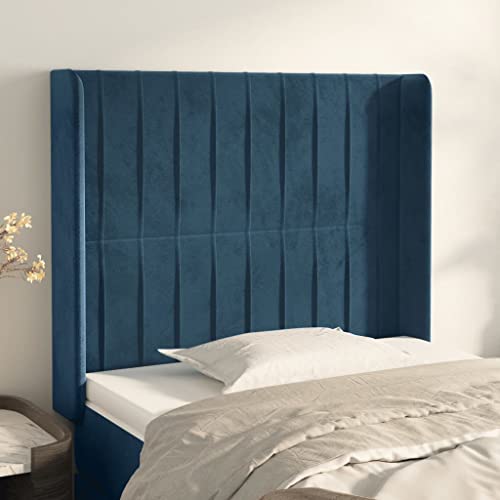 Qnhdfrt Kopfteil Bettkopfteil Samt Dunkelblau 83 x 16 x 118/128 cm Höhenverstellbar Mit Ohren Komfortable Rückenlehne Für Schlafzimmer Gästezimmer Qnhdfrt Kopfteil Bettkopfteil Samt Dunkelblau 83 x 16 x 118/128 cm Höhenverstellbar Mit Ohren Komfortable Rückenlehne Für Schlafzimmer Gästezimmer von Qnhdfrt