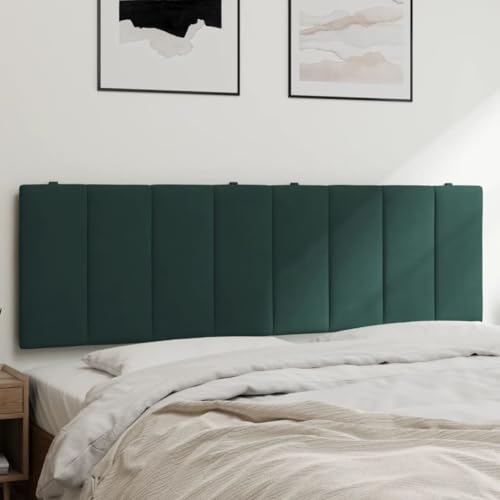 Qnhdfrt Kopfteil Kissen Hanko Dunkelgrün 160 cm Samt mit Schaumfüllung und Klettstreifen für LED Bequeme Rückenlehne Modernes Design für Schlafzimmer und Gästezimmer Qnhdfrt Kopfteil Kissen Hanko Dunkelgrün 160 cm Samt mit Schaumfüllung und Klettstreifen für LED Bequeme Rückenlehne Modernes Design für Schlafzimmer und Gästezimmer von Qnhdfrt
