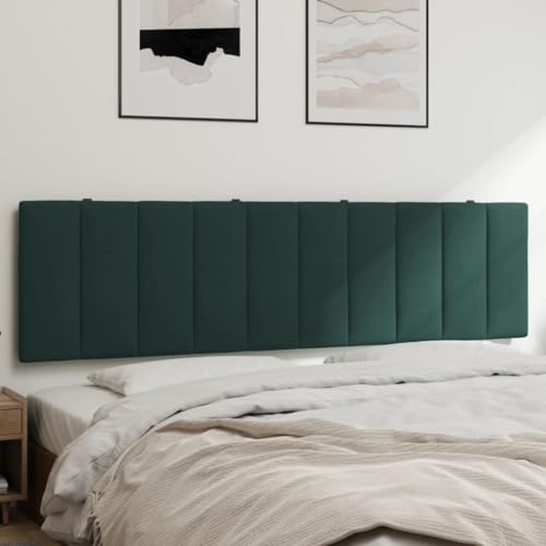 Qnhdfrt Kopfteil Kissen Hanko Dunkelgrün 180 cm Samt Bequeme Rückenlehne mit Klett LED Befestigung für Bett 180 cm Breit Schlafzimmer Qnhdfrt Kopfteil Kissen Hanko Dunkelgrün 180 cm Samt Bequeme Rückenlehne mit Klett LED Befestigung für Bett 180 cm Breit Schlafzimmer von Qnhdfrt