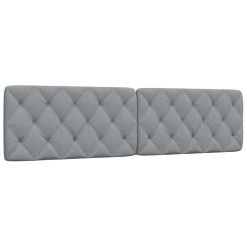 Qnhdfrt Kopfteil Kissen Hellgrau 202 x 48 cm für 200 cm breite Matratze aus 100% Polyester mit Rautensteppung und Klettverschluss Modernes Wandpolster für Bett und Schlafzimmer geeignet Qnhdfrt Kopfteil Kissen Hellgrau 202 x 48 cm für 200 cm breite Matratze aus 100% Polyester mit Rautensteppung und Klettverschluss Modernes Wandpolster für Bett und Schlafzimmer geeignet von Qnhdfrt