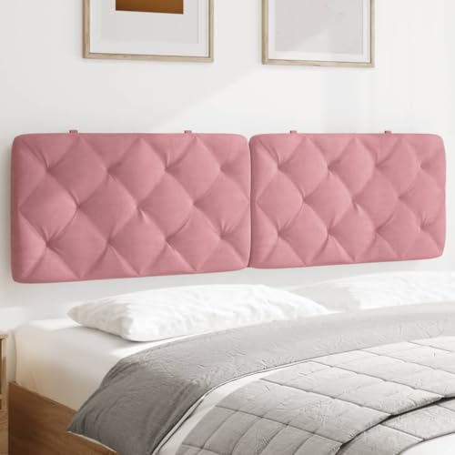 Qnhdfrt Kopfteil Kissen Rosa 180 cm Samt Wandpolster mit Rautensteppung Bequeme Rückenlehne for 180 cm Bett Qnhdfrt Kopfteil Kissen Rosa 180 cm Samt Wandpolster mit Rautensteppung Bequeme Rückenlehne for 180 cm Bett von Qnhdfrt