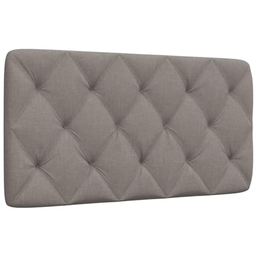 Qnhdfrt Kopfteil Kissen Taupe 100 cm Polyester Bezug mit Rauten Heftung Bequeme Rückenlehne für Bett und Wandmontage von Qnhdfrt
