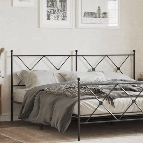 Qnhdfrt Kopfteil Metall Schwarz 187 cm Breit Stahl Modernes Design Robust und Stabil als Bettkopfteil für 180 cm Matratzen Schlafzimmer Qnhdfrt Kopfteil Metall Schwarz 187 cm Breit Stahl Modernes Design Robust und Stabil als Bettkopfteil für 180 cm Matratzen Schlafzimmer von Qnhdfrt