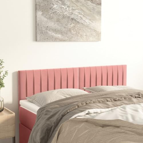 Qnhdfrt Kopfteil Rosa 2er Set 72x78-88 cm Höhenverstellbar & Rückenlehne aus Samt mit Massiver Lärchenholzbeinen Bequemes Bett Kopfteil für Schlafzimmer Wandpolster Qnhdfrt Kopfteil Rosa 2er Set 72x78-88 cm Höhenverstellbar & Rückenlehne aus Samt mit Massiver Lärchenholzbeinen Bequemes Bett Kopfteil für Schlafzimmer Wandpolster von Qnhdfrt