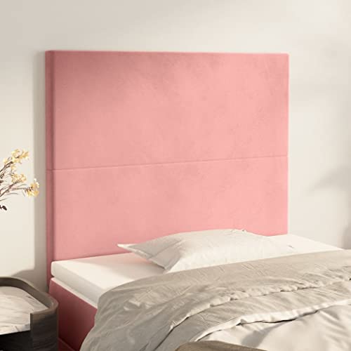 Qnhdfrt Kopfteil Rosa 2er Set 80x5x78/88 cm Samt Bett Rückenlehne Höhenverstellbar für Schlafzimmer Qnhdfrt Kopfteil Rosa 2er Set 80x5x78/88 cm Samt Bett Rückenlehne Höhenverstellbar für Schlafzimmer von Qnhdfrt