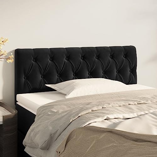 Qnhdfrt Kopfteil Samt Schwarz 100x7x88 cm Höhenverstellbares Bett Kopfteil mit Massiver Lärchenholz Basis und Rückenlehne für Schlafzimmer und Gästezimmer Qnhdfrt Kopfteil Samt Schwarz 100x7x88 cm Höhenverstellbares Bett Kopfteil mit Massiver Lärchenholz Basis und Rückenlehne für Schlafzimmer und Gästezimmer von Qnhdfrt