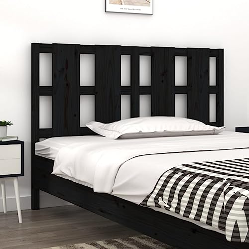 Qnhdfrt Kopfteil Schwarz 145,5x4x100 cm Massivholz Kiefer Modernes Design Bequeme Rückenlehne für Schlafzimmer Gästezimmer und Wohnung Qnhdfrt Kopfteil Schwarz 145,5x4x100 cm Massivholz Kiefer Modernes Design Bequeme Rückenlehne für Schlafzimmer Gästezimmer und Wohnung von Qnhdfrt