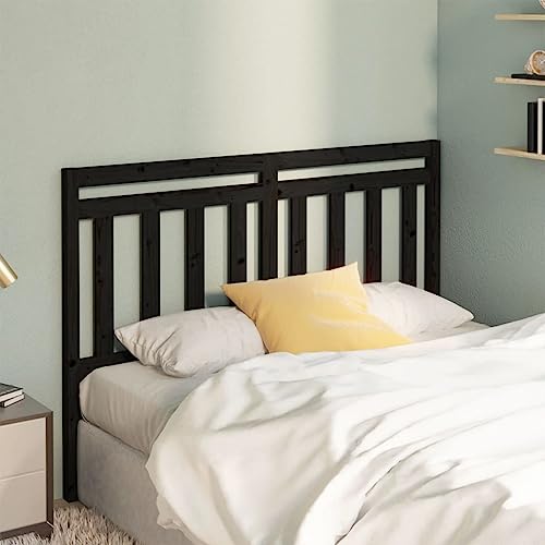 Qnhdfrt Kopfteil Schwarz 146x100 cm Kiefer Massivholz Modernes Design Robust & Langlebig Schlafzimmer Bett Kopfteil für Doppelbett ohne Kopfende Qnhdfrt Kopfteil Schwarz 146x100 cm Kiefer Massivholz Modernes Design Robust & Langlebig Schlafzimmer Bett Kopfteil für Doppelbett ohne Kopfende von Qnhdfrt