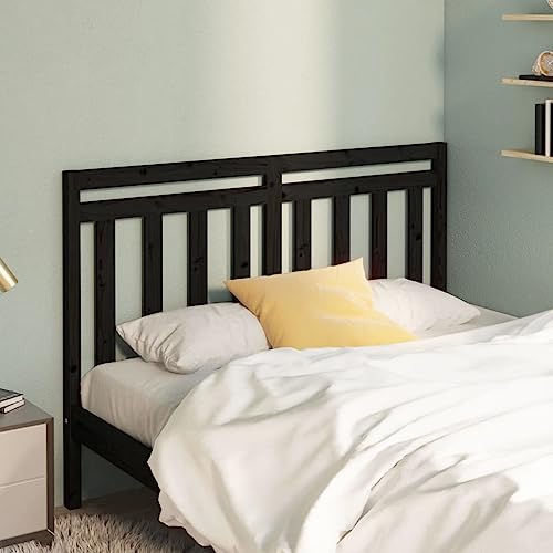 Qnhdfrt Kopfteil Schwarz 146x4x100 cm aus massivem Kiefernholz Modernes Design Massivholz Kopfteil Bett Stabile Rückenlehne für Schlafzimmer Qnhdfrt Kopfteil Schwarz 146x4x100 cm aus massivem Kiefernholz Modernes Design Massivholz Kopfteil Bett Stabile Rückenlehne für Schlafzimmer von Qnhdfrt