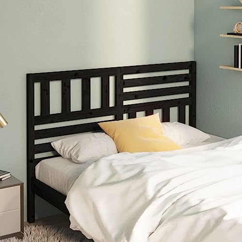 Qnhdfrt Kopfteil Schwarz 156x4x100 cm Massivholz Kiefer Modernes Design Robuste Rückenlehne für Einzelbett und Gästezimmer für Schlafzimmer Wohnlofts und Jugendzimmer Qnhdfrt Kopfteil Schwarz 156x4x100 cm Massivholz Kiefer Modernes Design Robuste Rückenlehne für Einzelbett und Gästezimmer für Schlafzimmer Wohnlofts und Jugendzimmer von Qnhdfrt