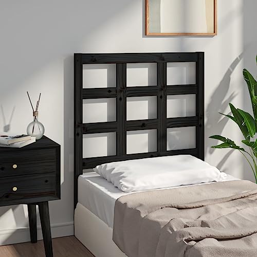 Qnhdfrt Kopfteil Schwarz 80,5x4x100 cm Massivholz Kiefer Modernes Design Robuste Rückenlehne und Langlebigkeit für Bett ohne Kopfteil in Schlafzimmer und Jugendzimmer Qnhdfrt Kopfteil Schwarz 80,5x4x100 cm Massivholz Kiefer Modernes Design Robuste Rückenlehne und Langlebigkeit für Bett ohne Kopfteil in Schlafzimmer und Jugendzimmer von Qnhdfrt