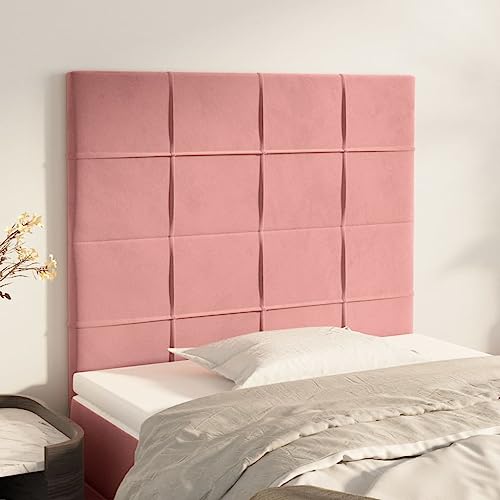 Qnhdfrt Kopfteil Set Rosa 100x78-88 cm Höhenverstellbares Samt Bettkopfteil mit Massivholz Füßen Modernes Design Rückenlehne für Schlafzimmer Qnhdfrt Kopfteil Set Rosa 100x78-88 cm Höhenverstellbares Samt Bettkopfteil mit Massivholz Füßen Modernes Design Rückenlehne für Schlafzimmer von Qnhdfrt