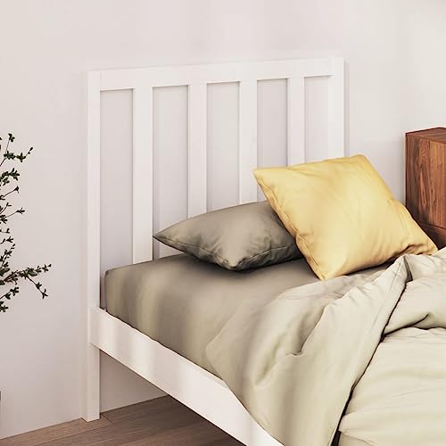Qnhdfrt Kopfteil Weiß 95 x 4 x 100 cm Massives Kiefernholz Lattendesign Modernes Bett Kopfteil Als Bequeme Rückenlehne Für Schlafzimmer Deko von Qnhdfrt