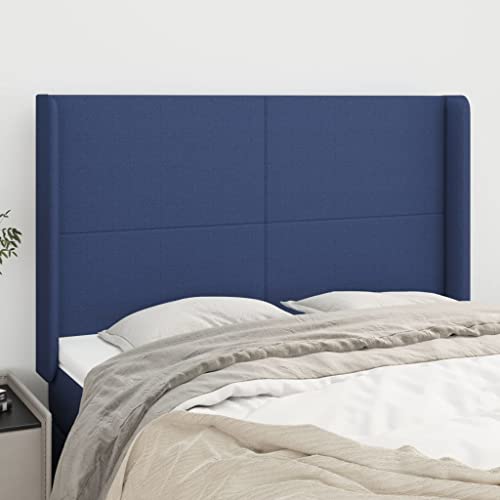 Qnhdfrt Kopfteil mit Ohren 147×16×118/128 cm Blau atmungsaktives Polyester robuste Holzbeine höhenverstellbar verleiht dem Bett Gestell Moderne Optik für Schlafzimmer und Gästezimmer Qnhdfrt Kopfteil mit Ohren 147×16×118/128 cm Blau atmungsaktives Polyester robuste Holzbeine höhenverstellbar verleiht dem Bett Gestell Moderne Optik für Schlafzimmer und Gästezimmer von Qnhdfrt
