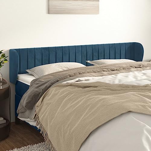 Qnhdfrt Kopfteil mit Ohren 203 cm Samt Dunkelblau Höhenverstellbar Massives Lärchenholz Bequeme Rückenlehne für Bett Modernes Design für Schlafzimmer und Gästezimmer Qnhdfrt Kopfteil mit Ohren 203 cm Samt Dunkelblau Höhenverstellbar Massives Lärchenholz Bequeme Rückenlehne für Bett Modernes Design für Schlafzimmer und Gästezimmer von Qnhdfrt