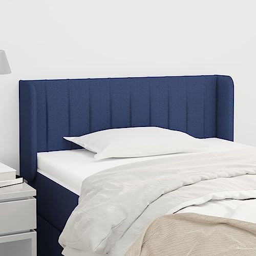 Qnhdfrt Kopfteil mit Ohren Blau 103x16x78/88 cm Stoff Holz Höhenverstellbares Bett Kopfteil Modernes Design & Robustes Lärchenholz für Schlafzimmer und Gästezimmer Qnhdfrt Kopfteil mit Ohren Blau 103x16x78/88 cm Stoff Holz Höhenverstellbares Bett Kopfteil Modernes Design & Robustes Lärchenholz für Schlafzimmer und Gästezimmer von Qnhdfrt