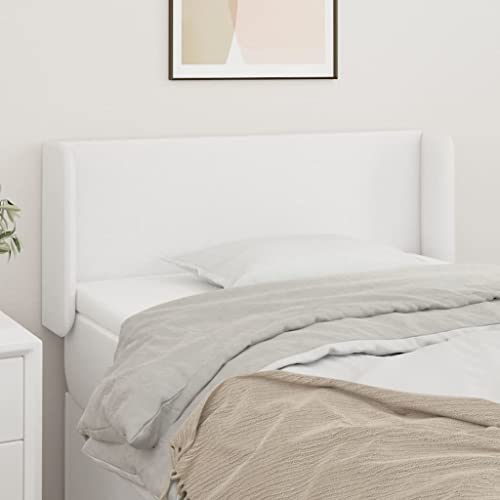 Qnhdfrt Kopfteil mit Ohren Weiß 103x16x78/88 cm Kunstleder höhenverstellbar Bequeme Rückenlehne für Schlafzimmer Bett Headboard Modernes Design Qnhdfrt Kopfteil mit Ohren Weiß 103x16x78/88 cm Kunstleder höhenverstellbar Bequeme Rückenlehne für Schlafzimmer Bett Headboard Modernes Design von Qnhdfrt