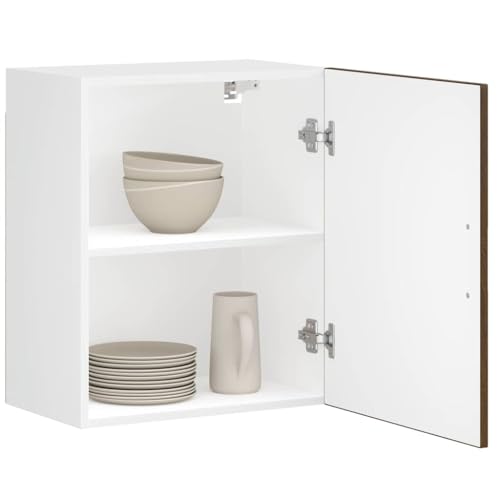 Qnhdfrt Küchen-Hängeschränke 2 Stück Braun Eichen-Optik Holzwerkstoff 50x31x60 cm Wandmontage für e Aufbewahrung in der Küche von Qnhdfrt