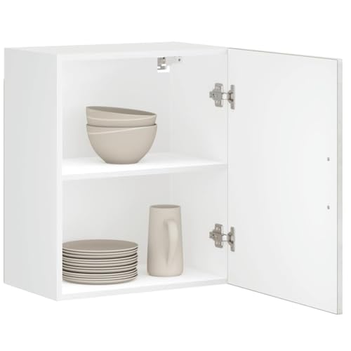 Qnhdfrt Küchen-Hängeschränke 2er Set Betongrau Holzwerkstoff Wandmontage mit Stauraum für Küchenorganisation Maße 50x31x60cm Robust und Langlebig von Qnhdfrt