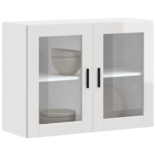 Qnhdfrt Küchen-Hängeschrank mit Glastür Porto Hochglanz-Weiß 80x31x60cm Robustes Wandschrank für Platzoptimierung in der Küche Qnhdfrt Küchen-Hängeschrank mit Glastür Porto Hochglanz-Weiß 80x31x60cm Robustes Wandschrank für Platzoptimierung in der Küche von Qnhdfrt
