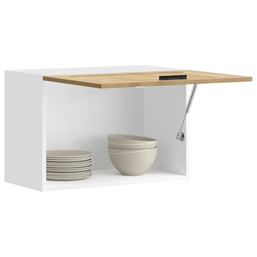Qnhdfrt Küchenschrank Hängeschrank Artisan-Eiche Holzwerkstoff 60x31x40cm Wandmontage Stauraum Optimierung für Küche von Qnhdfrt