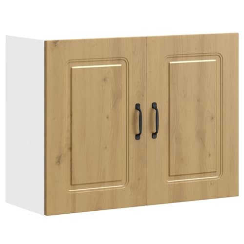 Qnhdfrt Küchenschrank Hängeschrank Artisan-Eiche Holzwerkstoff 80x31x60 cm Robust Langlebig für Küche Schlafzimmer Wohnzimmer von Qnhdfrt