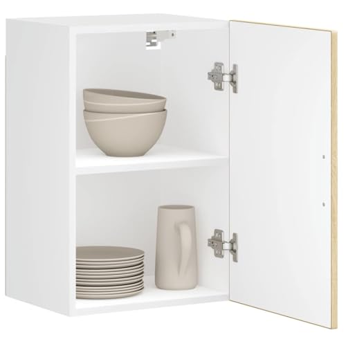 Qnhdfrt Küchenschrank Hängeschrank Porto Sonoma-Eiche Holzwerkstoff Wandschrank 40x31x60cm Robust mit Stauraum für Küche Bad Wohnzimmer von Qnhdfrt