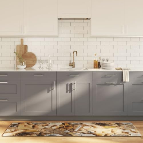 Qnhdfrt Küchenteppich Modern Mehrfarbig 60x180 cm Weicher Samt rutschfest Waschbar Geräuschdämmend für Küche Flur und Wohnzimmer von Qnhdfrt